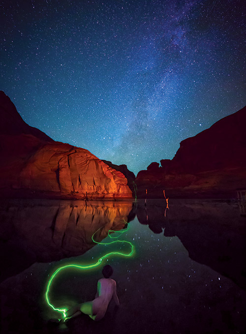 Astro Nude Desert Sky Lake Powell I Johnsson